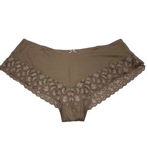 Warner's Women's Size XL 8 Panty Tanga Lace Bottom Beige New Without Tags